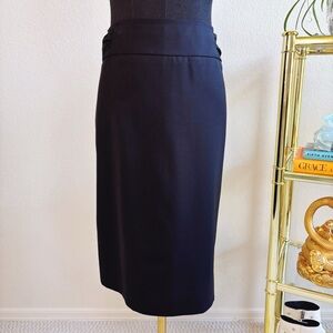 Classiques Entier Black Wool Blend Pencil Skirt Sz 10 |‎ Nordstrom Suiting Skirt